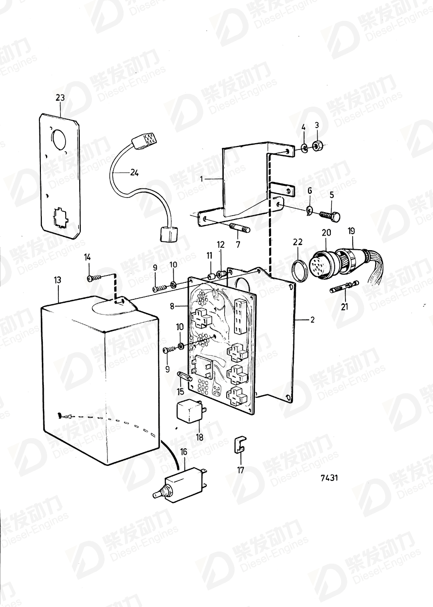 VOLVO Bracket 848060 Drawing